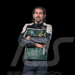 Leather Jacket 24h Le Mans Dark Green Lino 27475-3037 - men