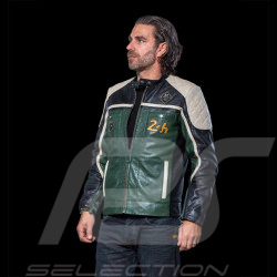 Leather Jacket 24h Le Mans Dark Green Lino 27475-3037 - men