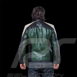 Leather Jacket 24h Le Mans Dark Green Lino 27475-3037 - men