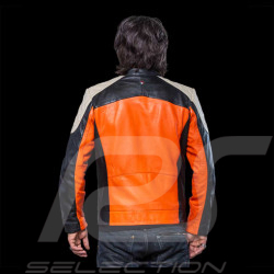 Leather Jacket 24h Le Mans Orange Lino 27475-2090 - men