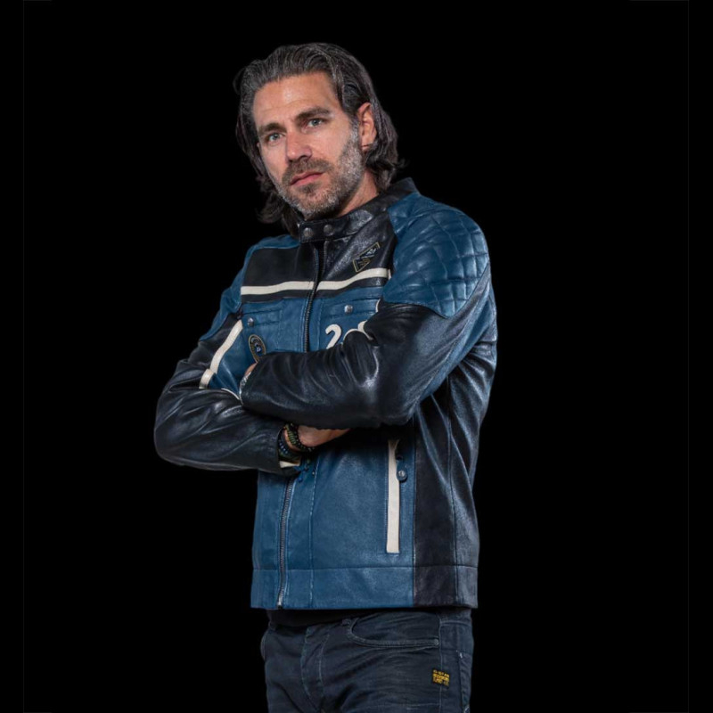 Leather Jacket 24h Le Mans Royal Blue Lino 274750012 men