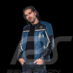 Leather Jacket 24h Le Mans Royal Blue Lino 27475-0012 - men