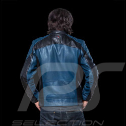 Leather Jacket 24h Le Mans Royal Blue Lino 27475-0012 - men