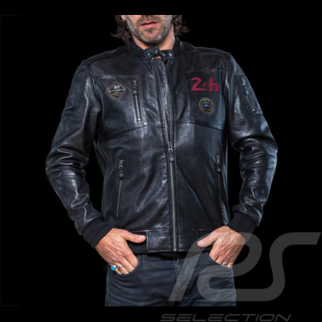 Leather Jacket 24h Le Mans Black Travis 27477-3046 - men