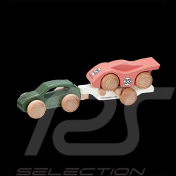 Porsche Macan Wooden car with Porsche 917 on trailer WAP0406220RHZA