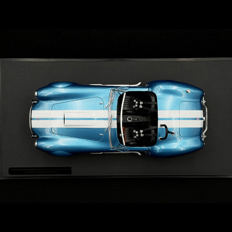 Shelby Cobra 427 SC Bleu Métal 1/18 Road Signature Yat Ming - Miniature Cabriolet