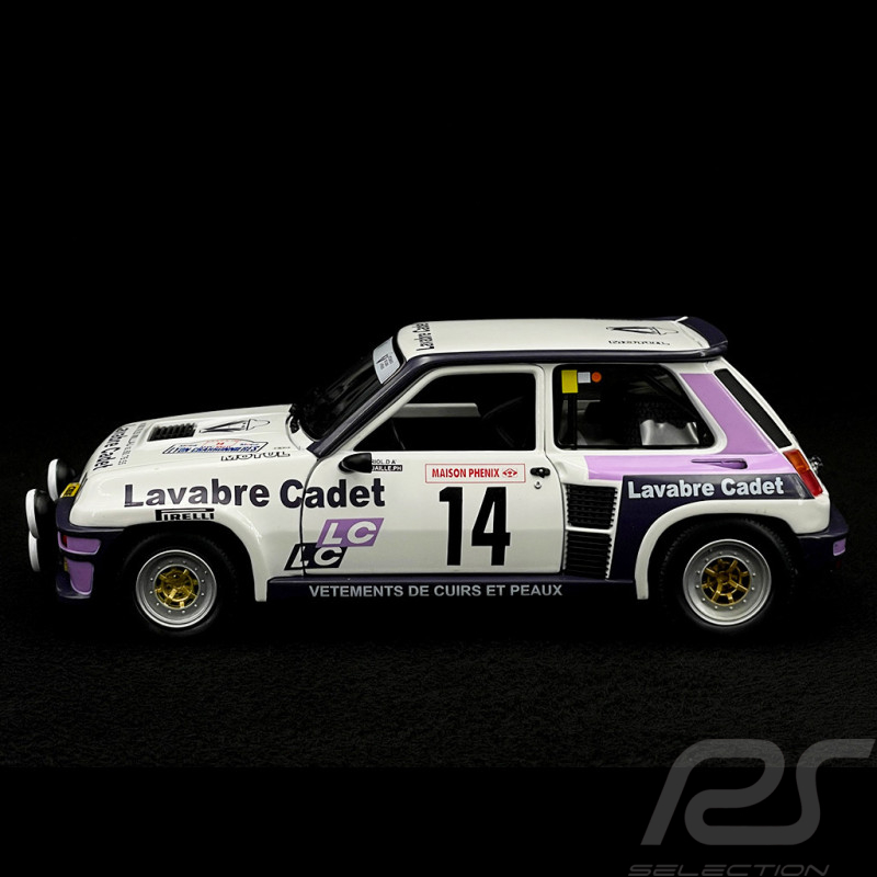 Didier Auriol Renault 5 Turbo n° 14 Rallye Lyon Charbonnière 1983 1/18 Solido S1801313