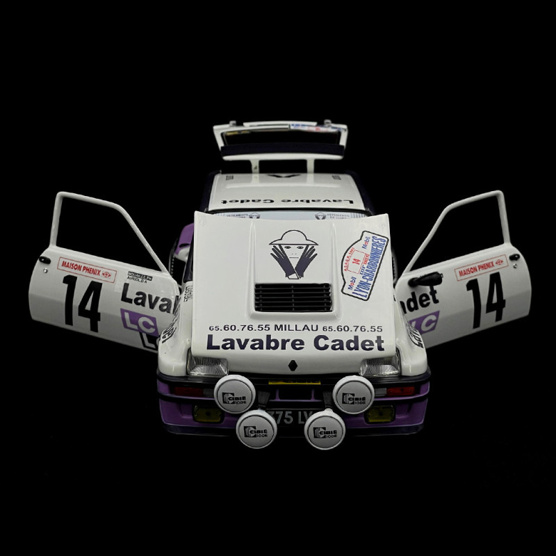 Miniature Solido 1/18 Renault 5 Turbo Rallye Lyon Charbonnière 1983