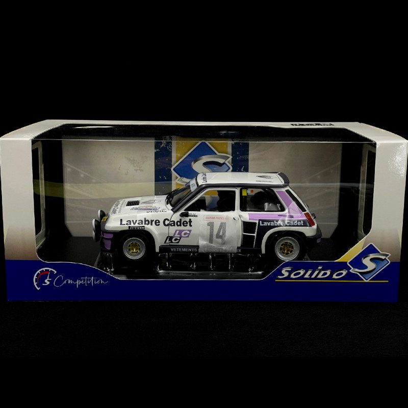 Miniature Solido 1/18 Renault 5 Turbo Rallye Lyon Charbonnière 1983