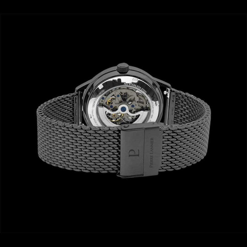 Paddock Automatic Watch Black / Green Leather or Metal bracelet Made in ...
