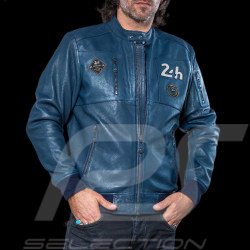 Leather Jacket 24h Le Mans Royal Blue Travis 27477-0012 - men