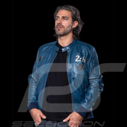 Leather Jacket 24h Le Mans Royal Blue Travis 27477-0012 - men