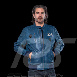 Leather Jacket 24h Le Mans Royal Blue Travis 27477-0012 - men