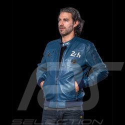 Leather Jacket 24h Le Mans Royal Blue Travis 27477-0012 - men