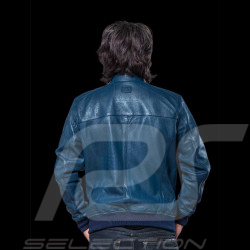 Leather Jacket 24h Le Mans Royal Blue Travis 27477-0012 - men