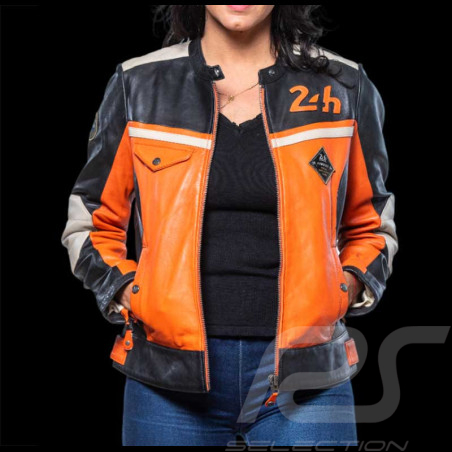 Leather Jacket 24h Le Mans Orange Stacie 27479-2090 - women