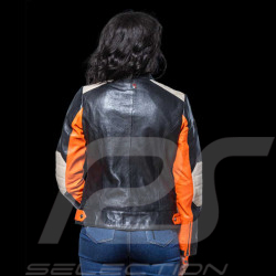 Leather Jacket 24h Le Mans Orange Stacie 27479-2090 - women