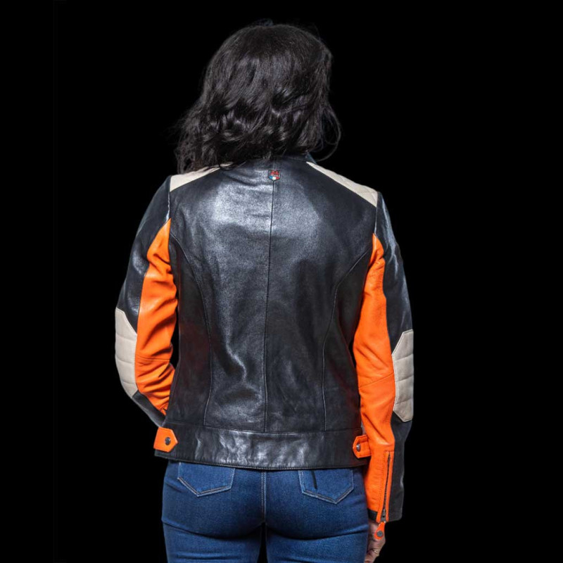 Leather Jacket 24h Le Mans Orange Stacie 274792090 women