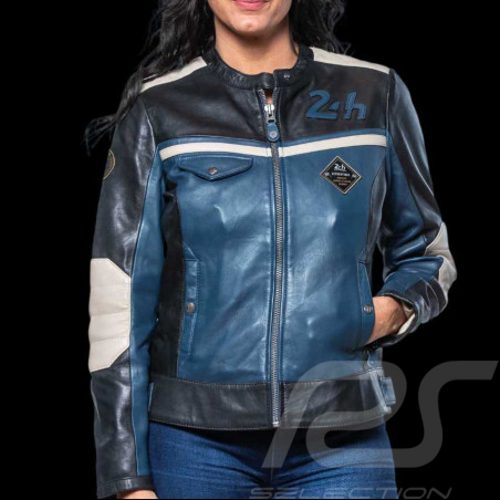 Leather Jacket 24h Le Mans Royal Blue Stacie 27479-0012 - women