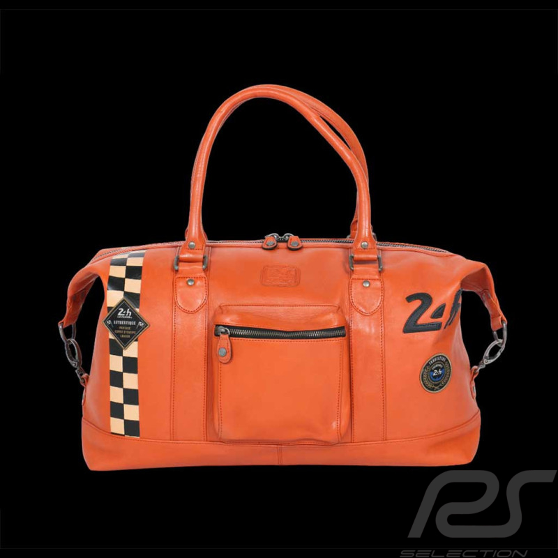 Big Leather Bag 24h Le Mans Weekender 48H Orange Andy 27466-2090