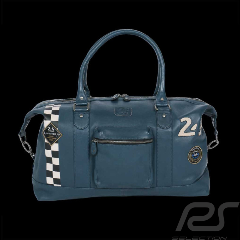 Grand Sac Cuir 24h Le Mans Weekender 48H Bleu Royal Andy 27466-0012