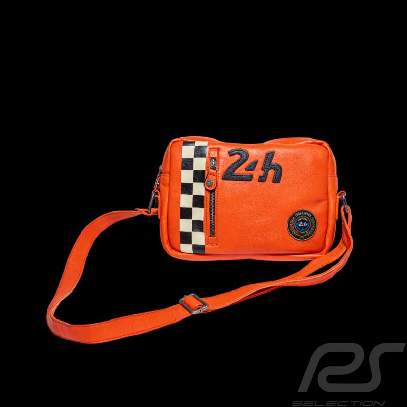 24h Le Mans Bag Orange Leather Dani 27467-2090