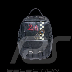 24h Le Mans Backpack Black Leather Jack 27468-3046