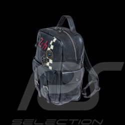 24h Le Mans Backpack Black Leather Jack 27468-3046