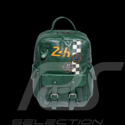 24h Le Mans Backpack Dark Green Leather Jack 27468-3037