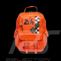 24h Le Mans Backpack Orange Leather Jack 27468-2090