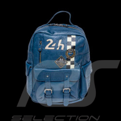 Sac à dos 24h Le Mans en Cuir Bleu Royal Jack 27468-0012