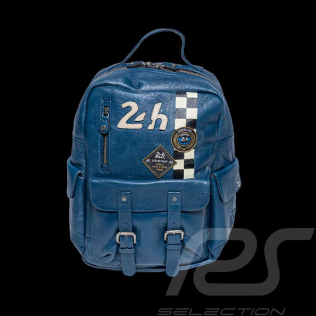 Sac à dos 24h Le Mans en Cuir Bleu Royal Jack 27468-0012