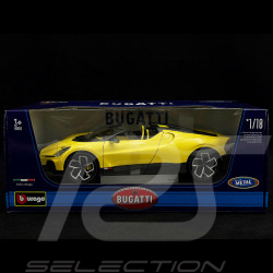 Bugatti W16 Mistral 2023 Yellow 1/18 Bburago 11051Y