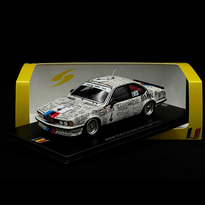 Spark 1:43 BMW 635 CSi #10 24h Spa 1983 Hartge Motorsport SB655 modèle Spark 1:43 BMW 635 CSi #10 24h Spa 1983 Hartge Motorsport SB655 modèle