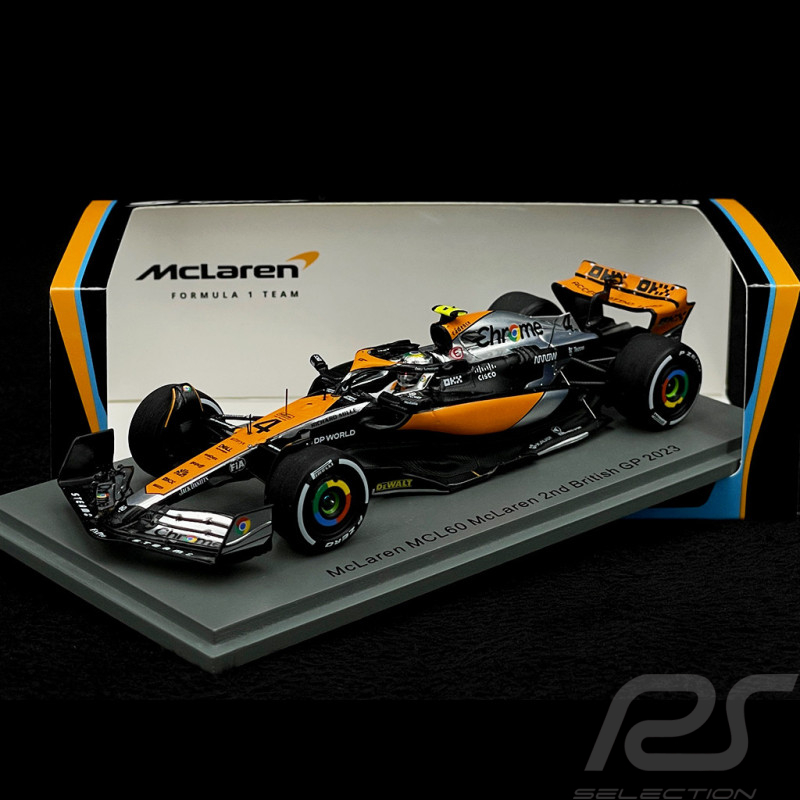 Lando Norris McLaren MCL60 n° 4 2ème GP Grande Bretagne 2023 1/43 Spark S8593