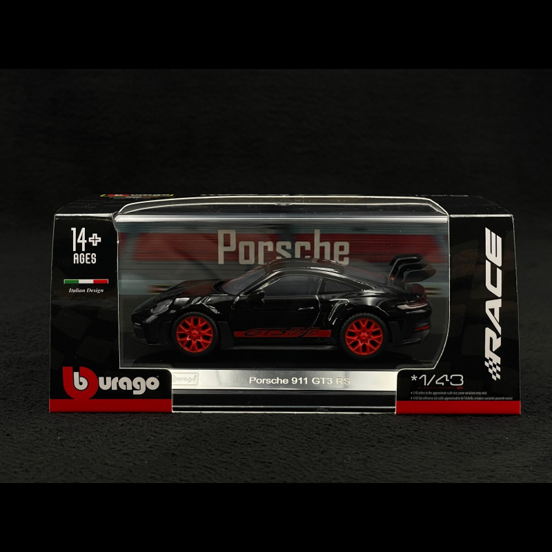 Bburago - 1/43 Race Collection Crystal - Porsche 911 GT3 RS Voiture de Course avec Support à l'échelle 1/43ème - Support de présentation à vis et Boite Crystal, B18-38313 Bburago - 1/43 Race Collection Crystal - Porsche 911 GT3 RS Voiture de Course avec Support à l'échelle 1/43ème - Support de présentation à vis et Boite Crystal, B18-38313