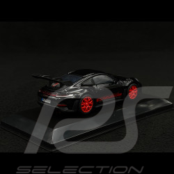 Porsche 911 GT3 RS Type 992 2023 Black / Red Stripes 1/43 Bburago 38313