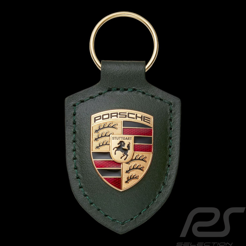 Porsche Schlüsselanhänger Wappen Oakgrün Metallic WAP0503550RWSA