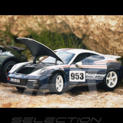 Porsche 911 Dakar Typ 992 n° 953 Roughroads 2023 Enzianblau / Weiß  1/18 Norev 187240