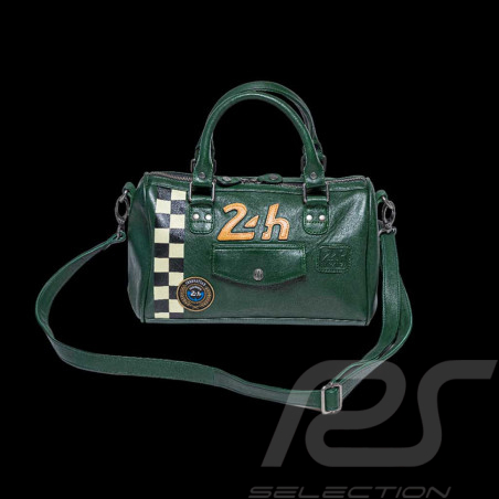 24h Le Mans Handbag Dark Green Leather Jodie 27469-3037