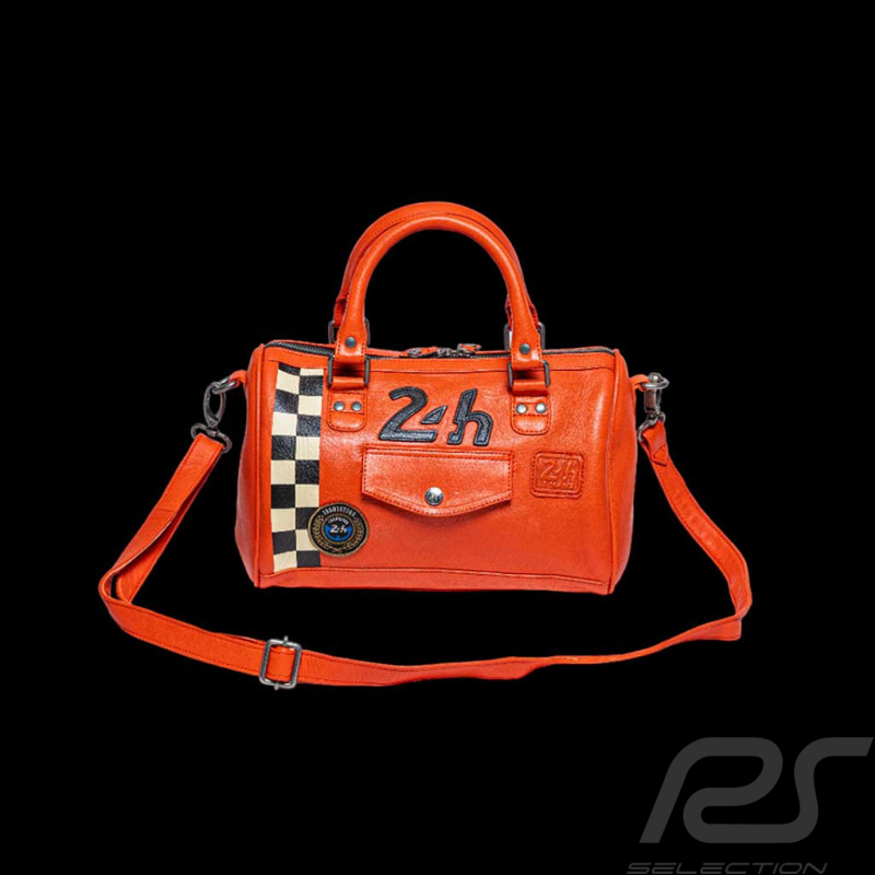 24h Le Mans Handbag Orange Leather Jodie 27469-2090