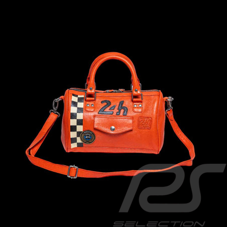 24h Le Mans Handbag Orange Leather Jodie 27469-2090