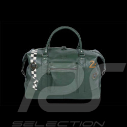 Very Large Leather Bag 24h Le Mans Weekender 72H Dark Green Matthew 27470-3037