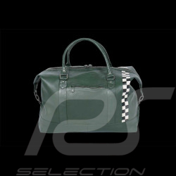 Very Large Leather Bag 24h Le Mans Weekender 72H Dark Green Matthew 27470-3037