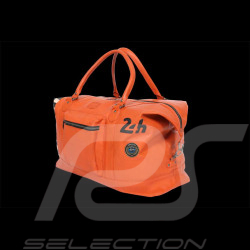 Sehr große Ledertasche 24h Le Mans Weekender 72H Orange Matthew 27470-2090