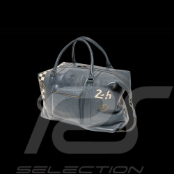 Très Grand Sac 24h Le Mans Weekender 72H en Cuir Bleu Royal Matthew 27470-0012