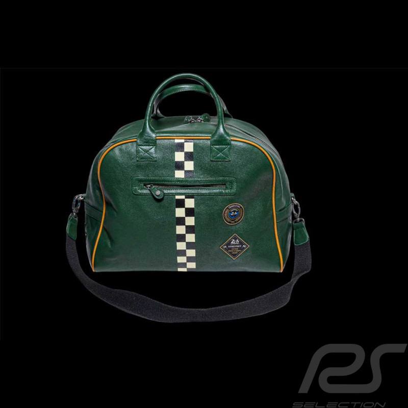 Sac 24h Le Mans en Cuir Vert Foncé Mick 27471-3037