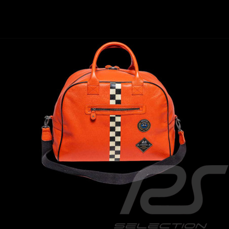 24h Le Mans Leather Bag Orange Mick 27471-2090