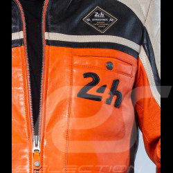 Leather Jacket 24h Le Mans Orange Lino 27475-2090 - men