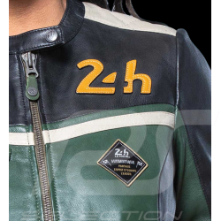 Leather Jacket 24h Le Mans Dark Green Stacie 27479-3037 - women